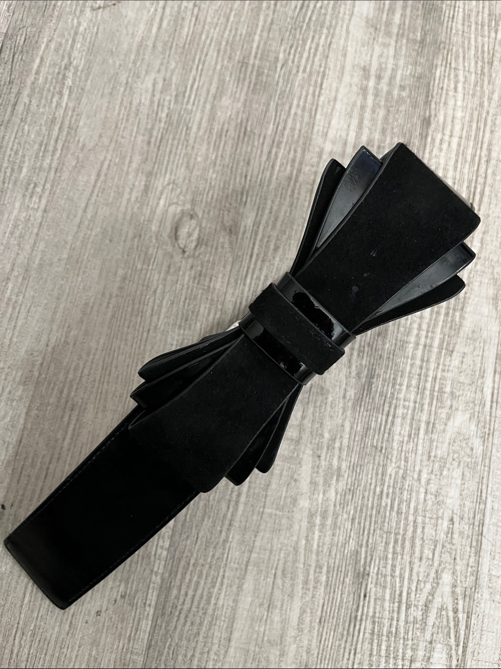 White House Black Market Black Elastic Waist Belt